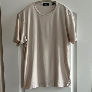 Theory Cream Short Sleeve Tee